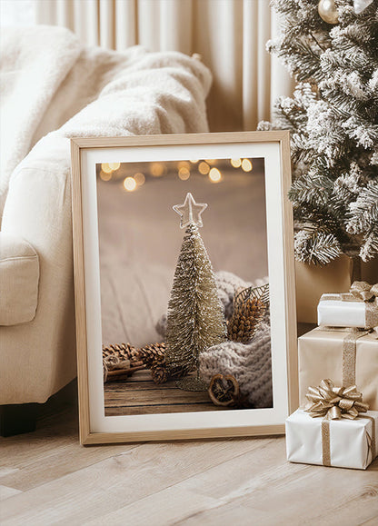 a picture of a christmas tree in a frame