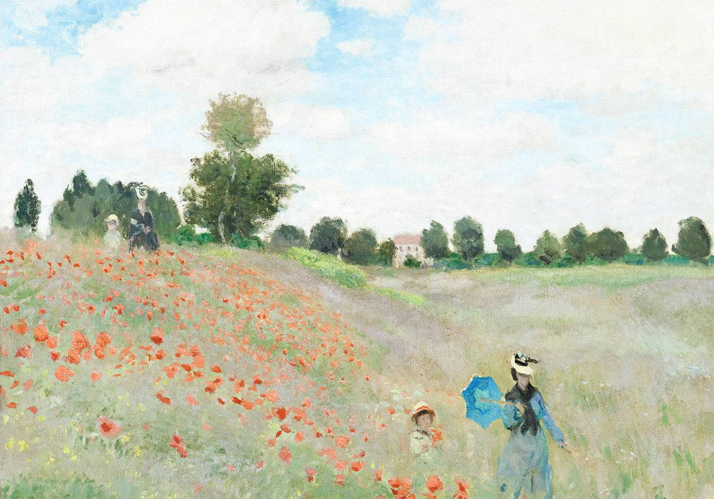 The Poppy Field 1873 Poster by Claude Monet - Posterbox.art