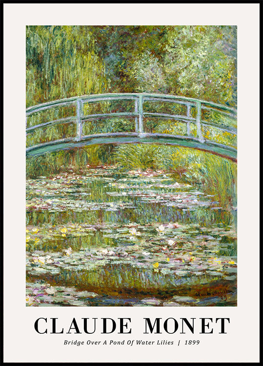 Bridge Over a Pond 1899 Plakat by Claude Monet - Posterbox.no