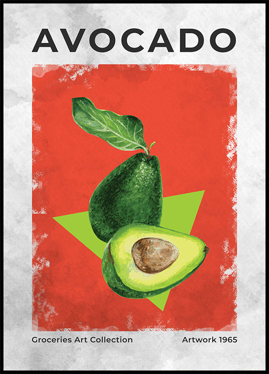 Avocado Vintage Art Plakat - Posterbox.no