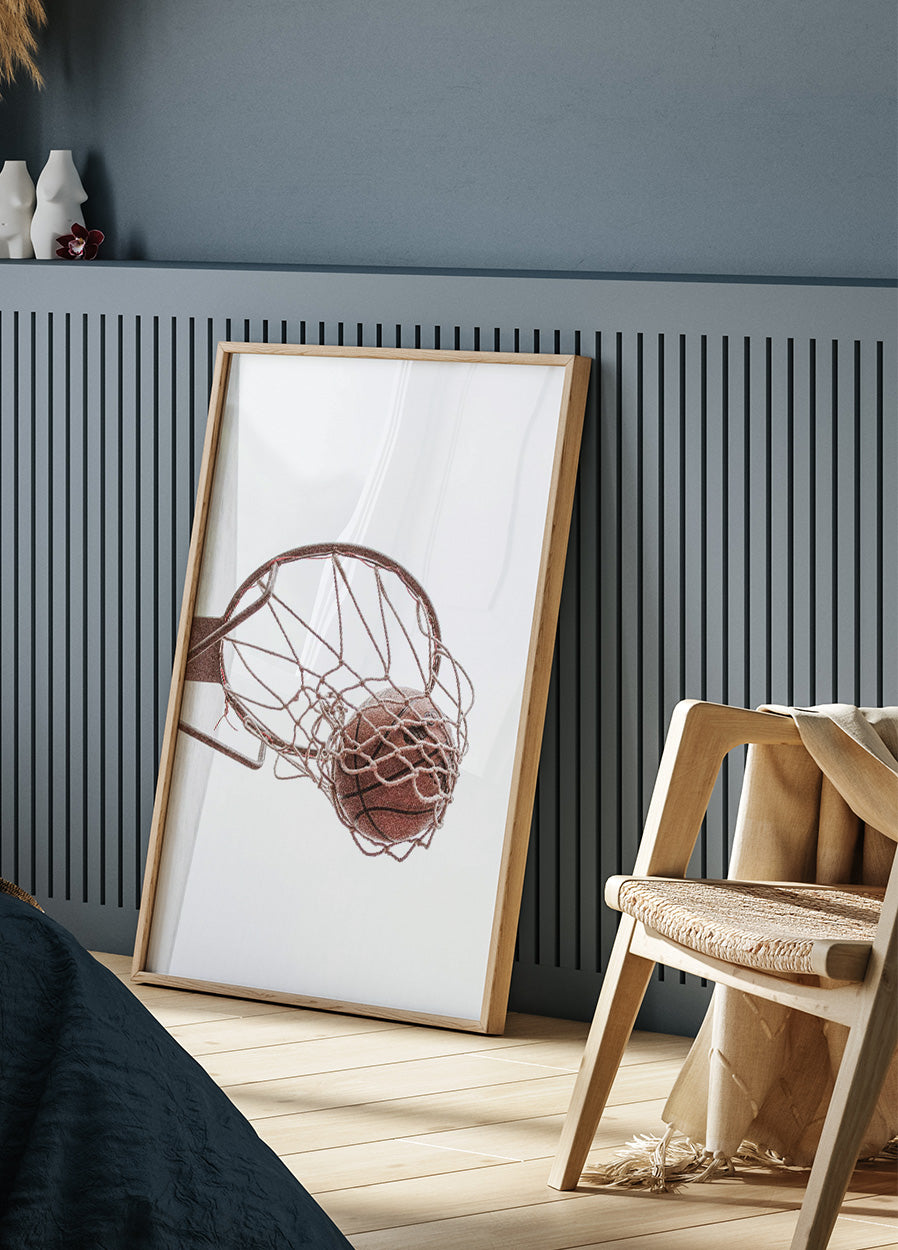 Basketball in Motion Poster - Posterbox.art