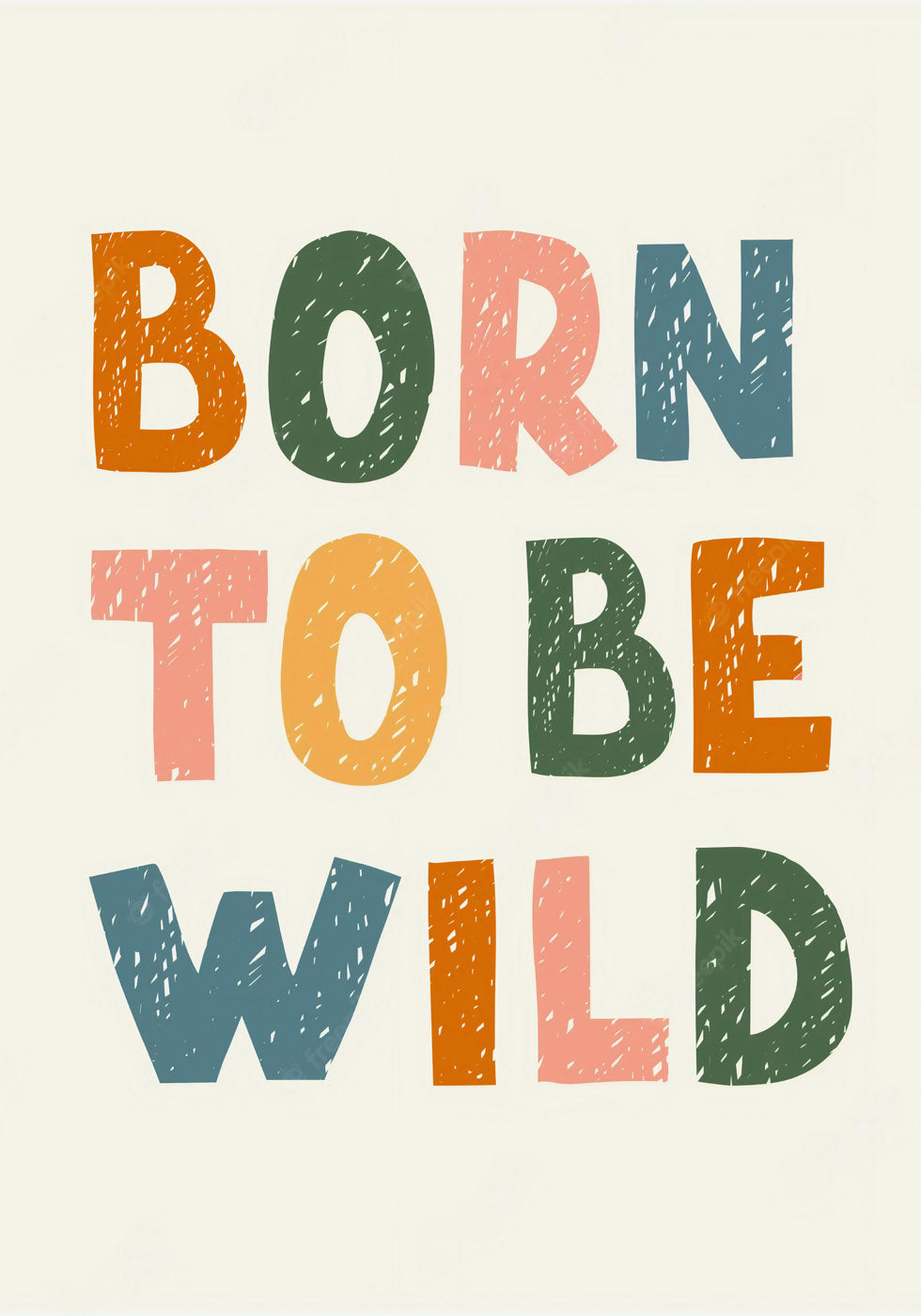 Born Wild Plakat - Posterbox.no