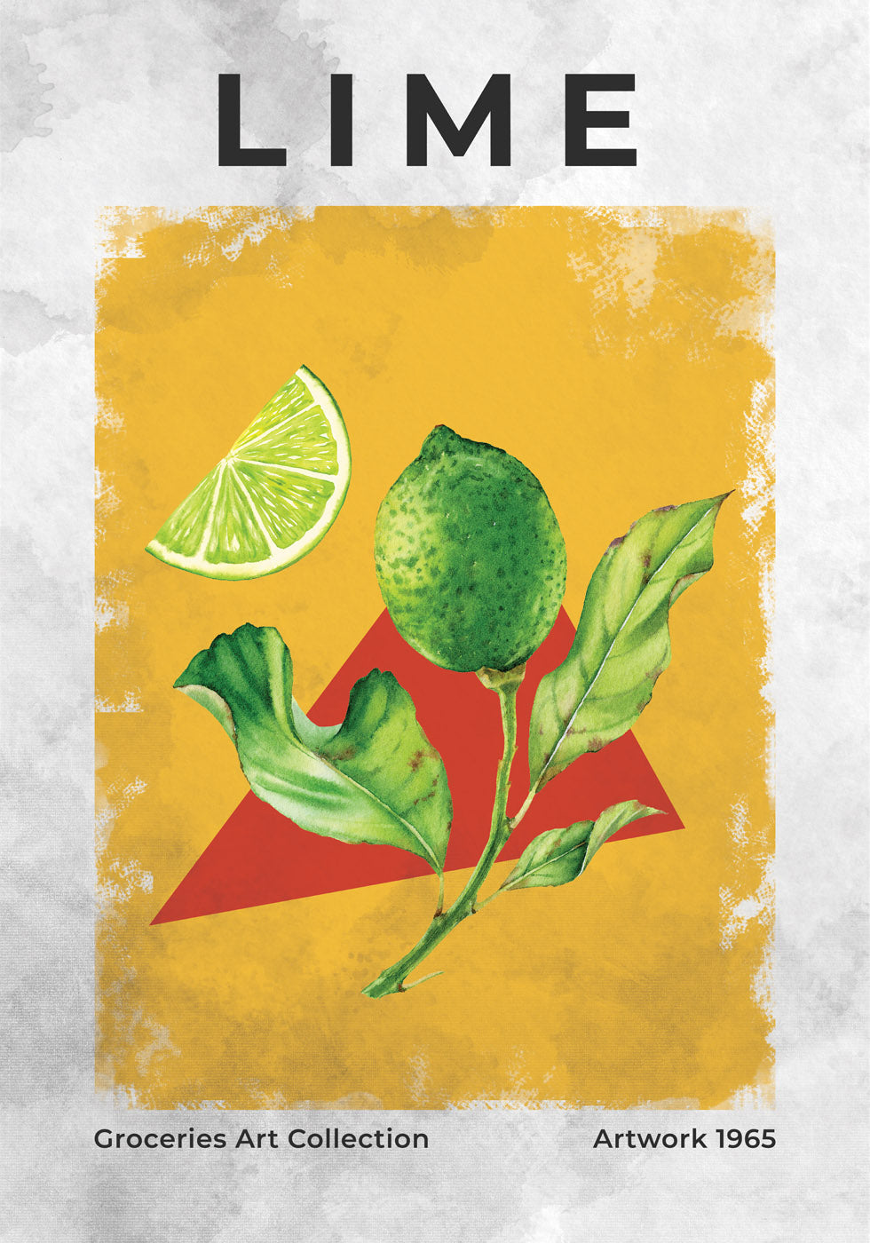 Lime Vintage Art Plakat - Posterbox.no