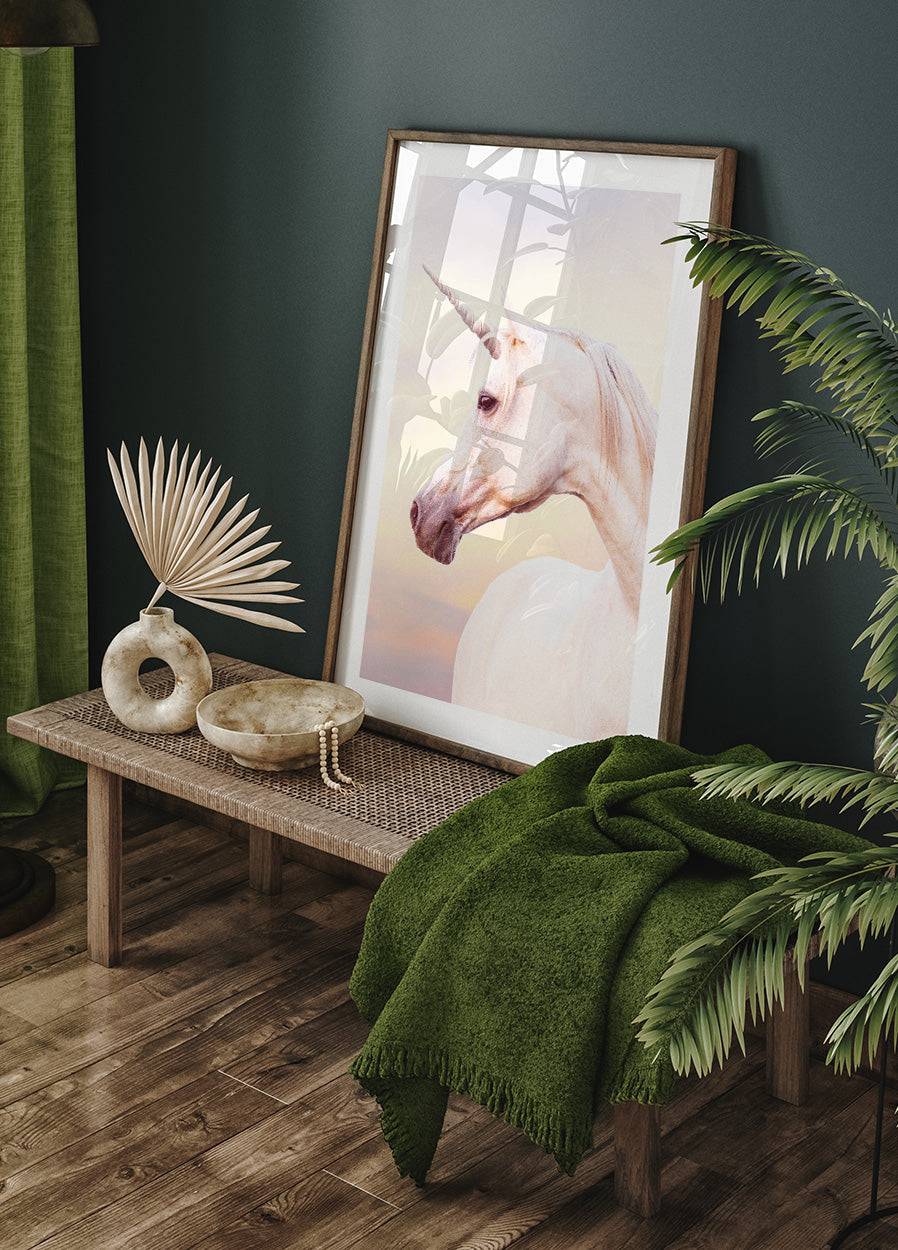 Unicorn Portrait Plakat - Posterbox.no