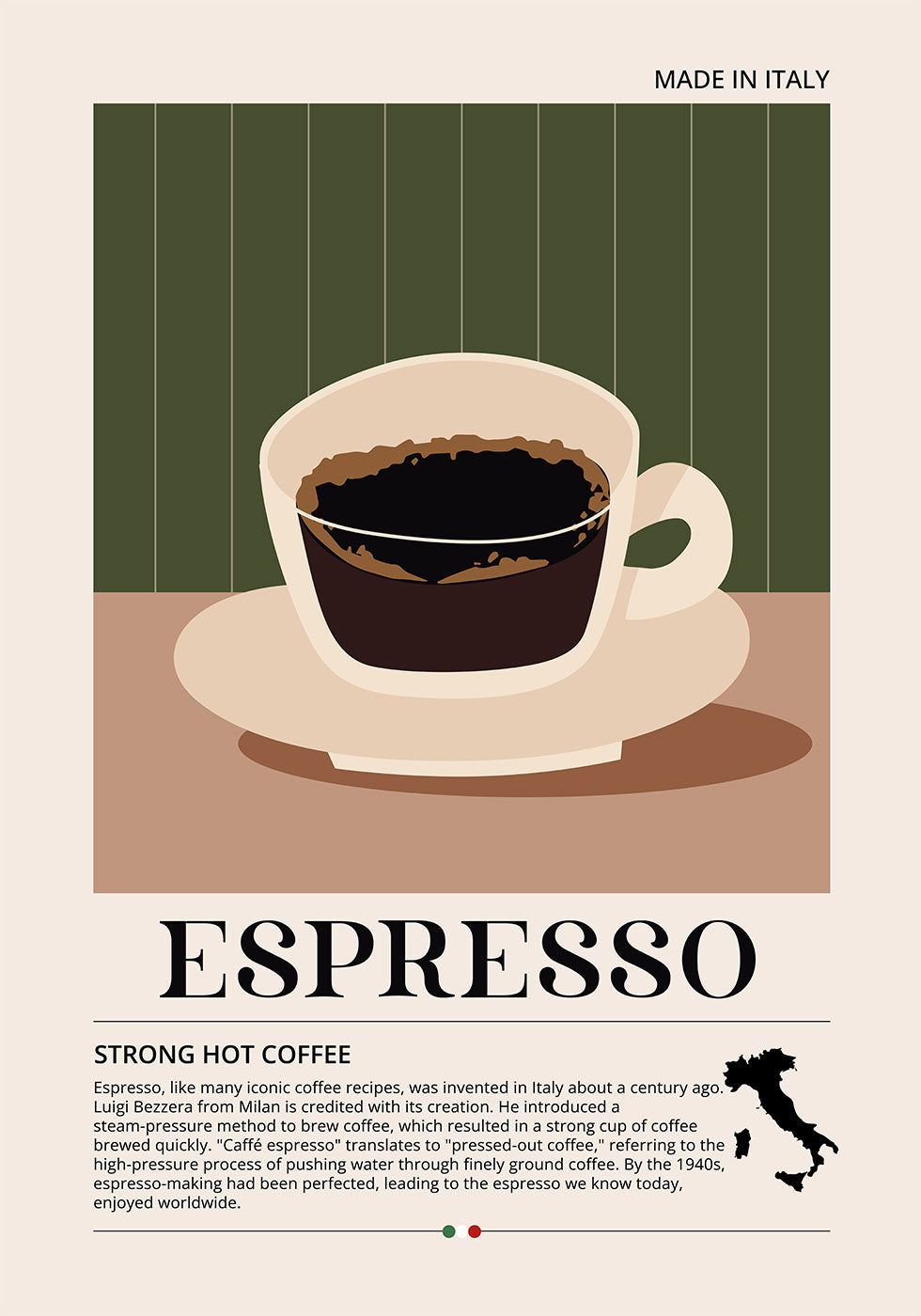 Espresso Strong Coffee Poster