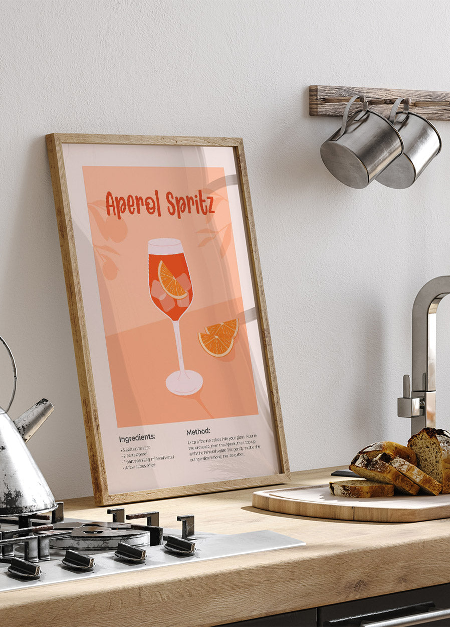 Aperol Spritz Cocktail Plakat - Posterbox.no