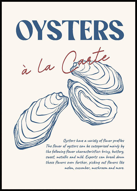 Oysters Poster - Posterbox.art