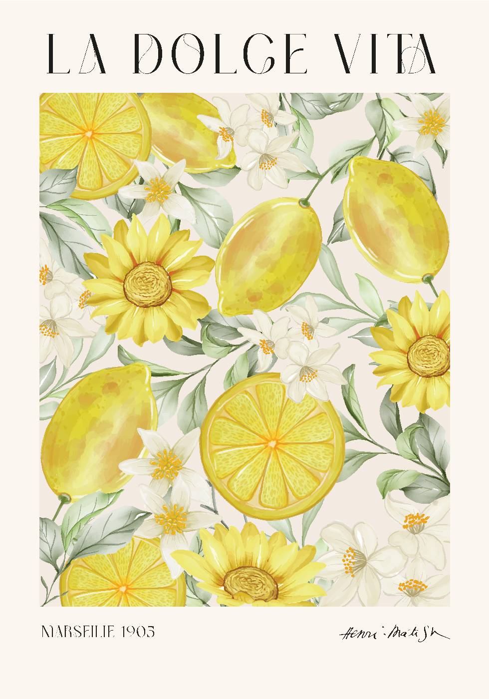 Lemons Poster - Posterbox.art