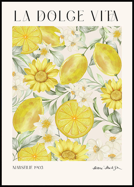Lemons Poster - Posterbox.art