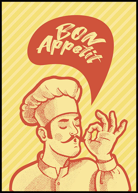 Chefs Bon Appetit Plakat - Posterbox.no