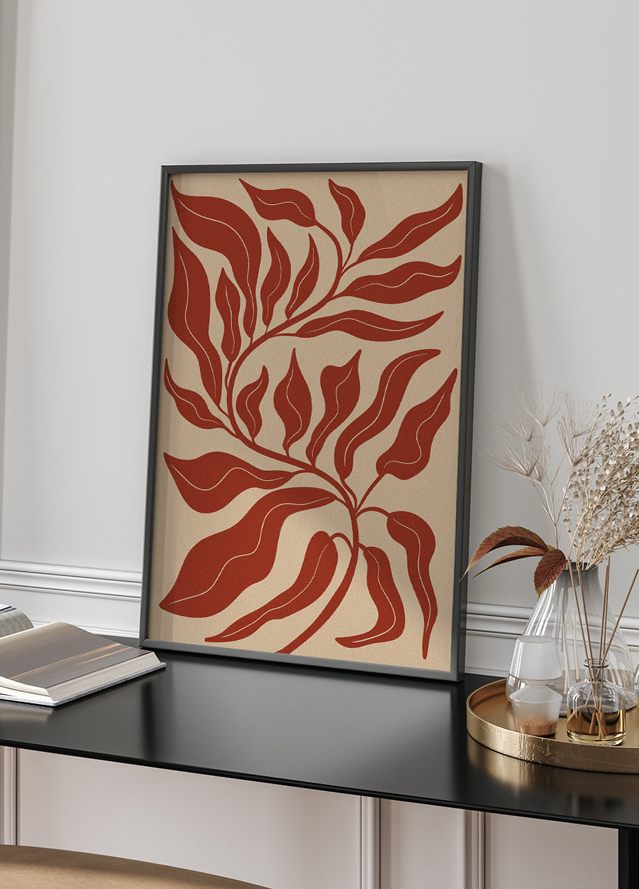 Leafy Elegance Poster