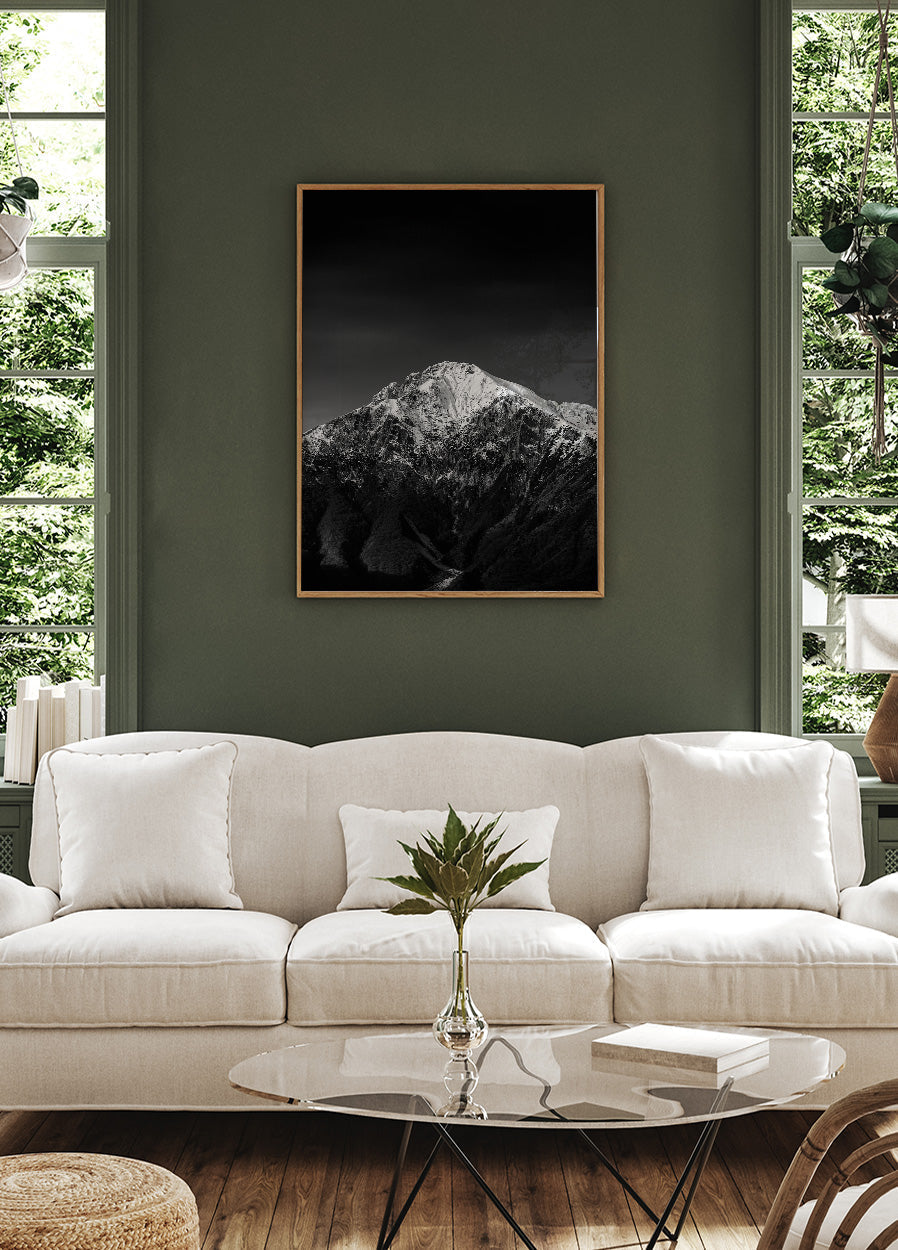 Majestic Snow-Capped Mountain Poster - Posterbox.art