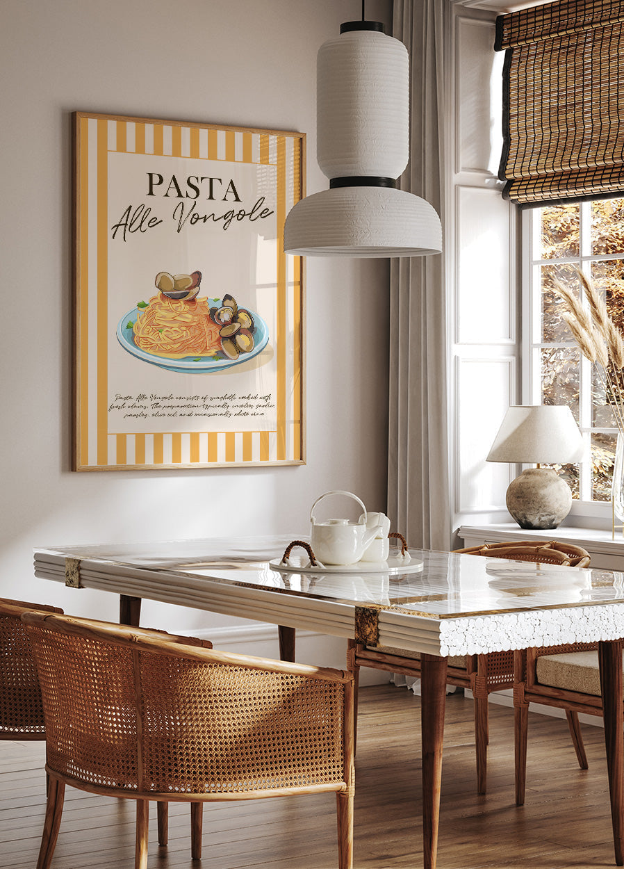 Pasta Alle Vongole Poster - Posterbox.art