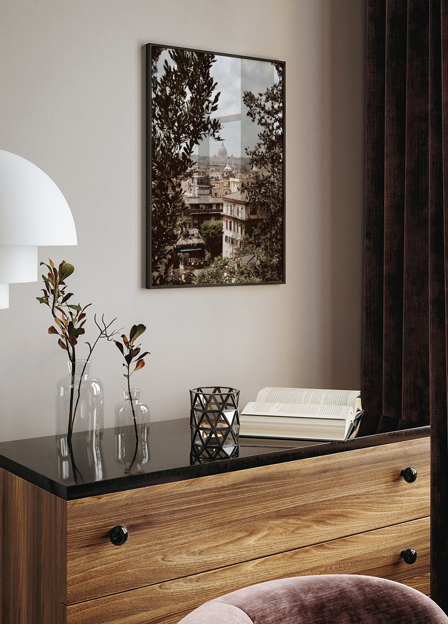 View of Rome with St. Peter's Basilica Poster - Posterbox.art