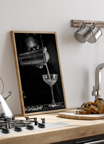 Bartender Makes a Cocktail Poster - Posterbox.art