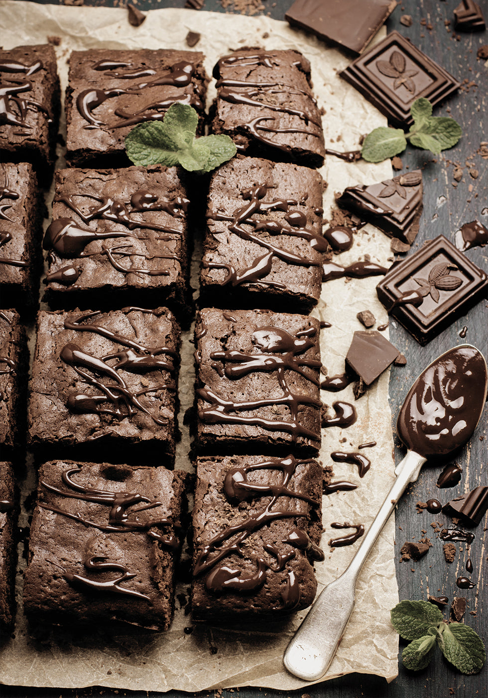 Decadent Chocolate Brownies  Poster