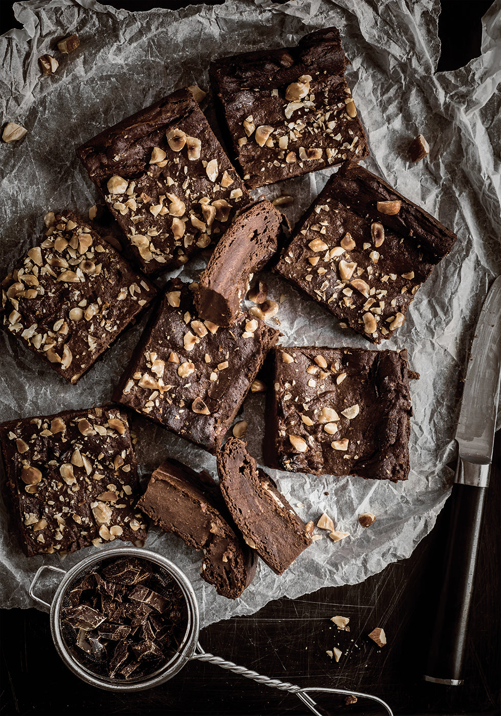 Fudgy Hazelnut Chocolate Brownies Poster