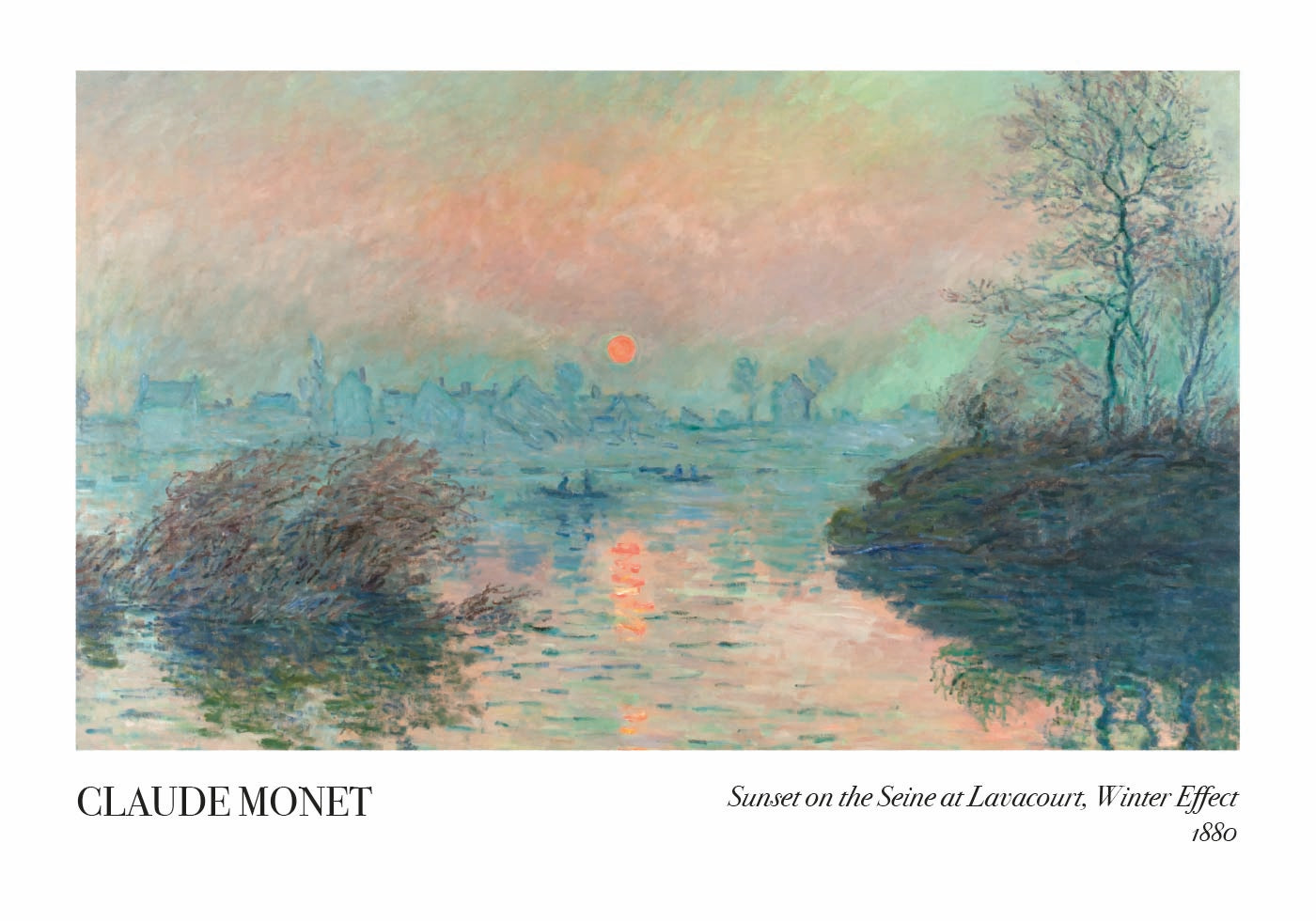 Serene Winter Sunset Poster