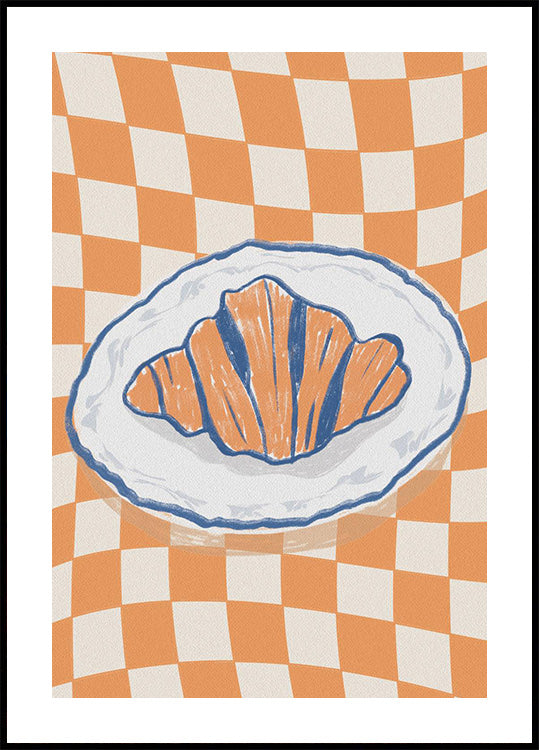 Croissant på Bordet Poster - Posterbox.art