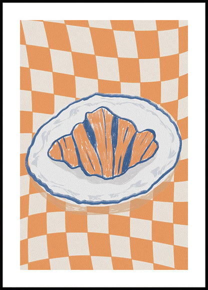 Croissant på Bordet Poster - Posterbox.art