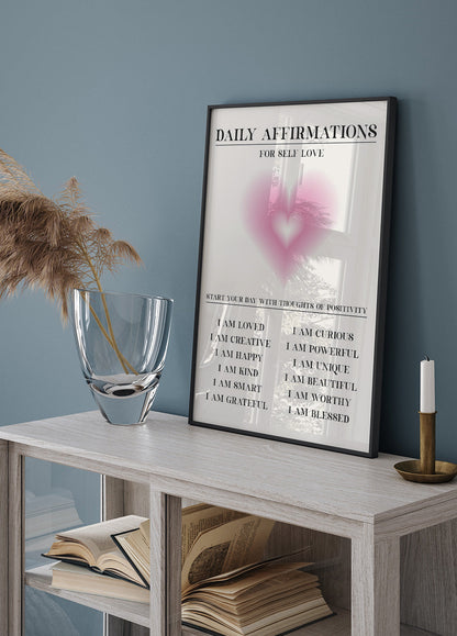 Daily Affirmations for Self Love Poster