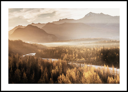 Golden Morning in the Valley Poster