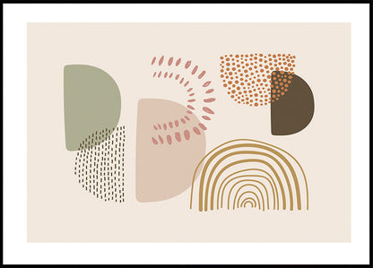 Abstract Shapes and Patterns Poster