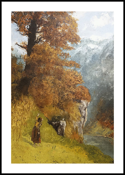 Autumn Landscape by Gustave Courbet Poster