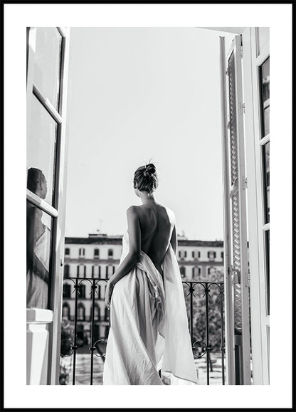 Morning Serenity Balcony Poster