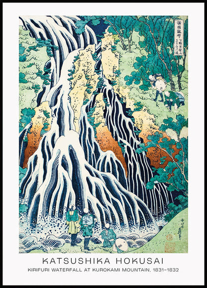 Kirifuri Waterfall By Katsushika Hokusai Poster