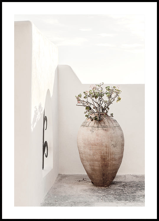 Mediterranean Ceramic Vase Poster