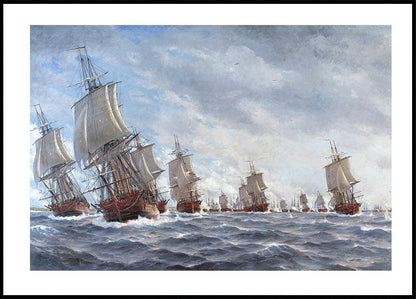 Naval Warfare on the High Seas Poster