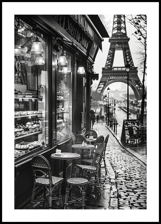 Street Cafe in Paris Poster