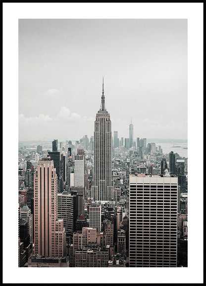 Skyline of New York City with the Empire State Building Poster