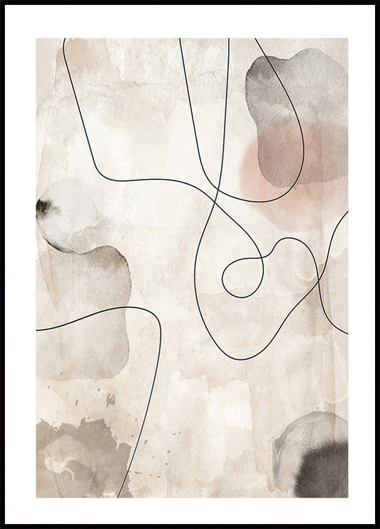 Abstract Watercolor Art Poster