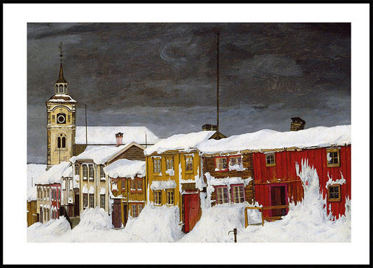 Historic Winter Scene Poster