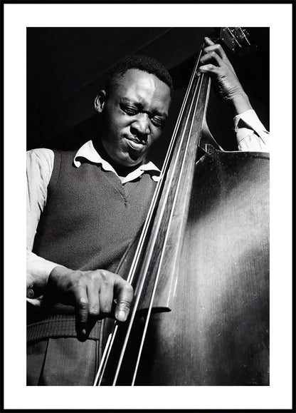 Musician on Bass Poster