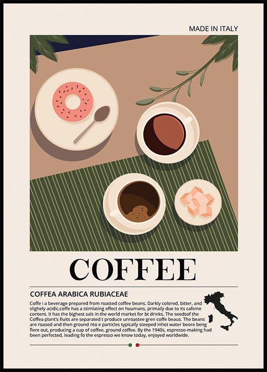 Coffee Made in Italy Poster