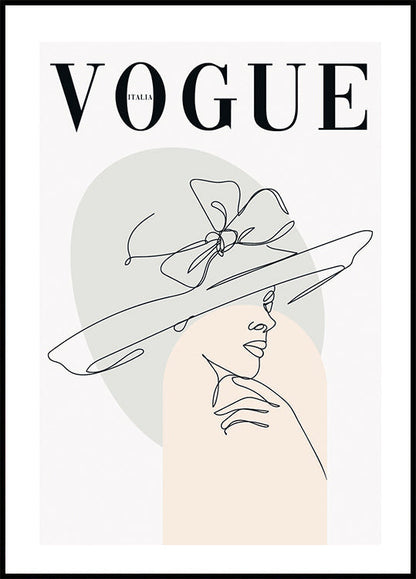 Elegant Fashion Line Art Poster