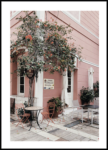 Charming Café Scene in Nafplio Poster