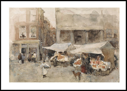 Marketplace Scene Poster