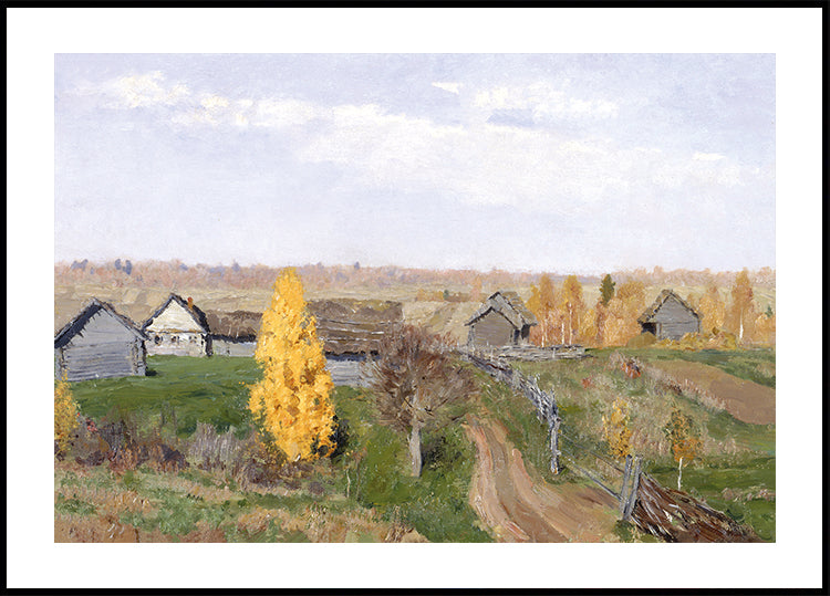 Isaac Levitan - Golden Autumn Poster