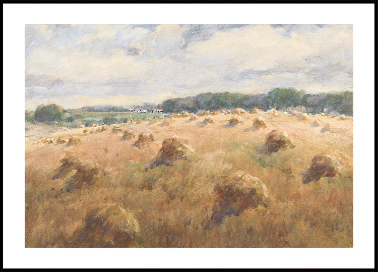 Maryland Wheat Fields Landscape Poster