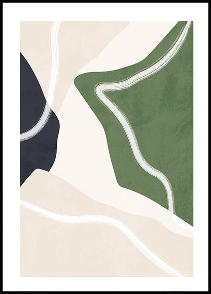 Abstract Nature Shapes Poster