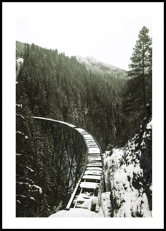 Winter Railroad Poster - Posterbox.art