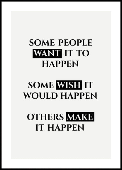 Make It Happen Poster