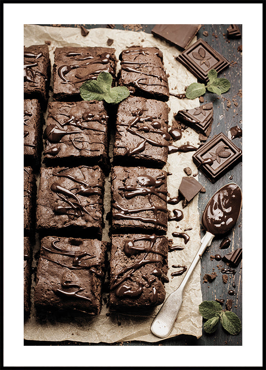 Decadent Chocolate Brownies  Poster