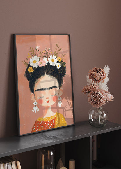 Frida Kahlo Inspired Art Poster