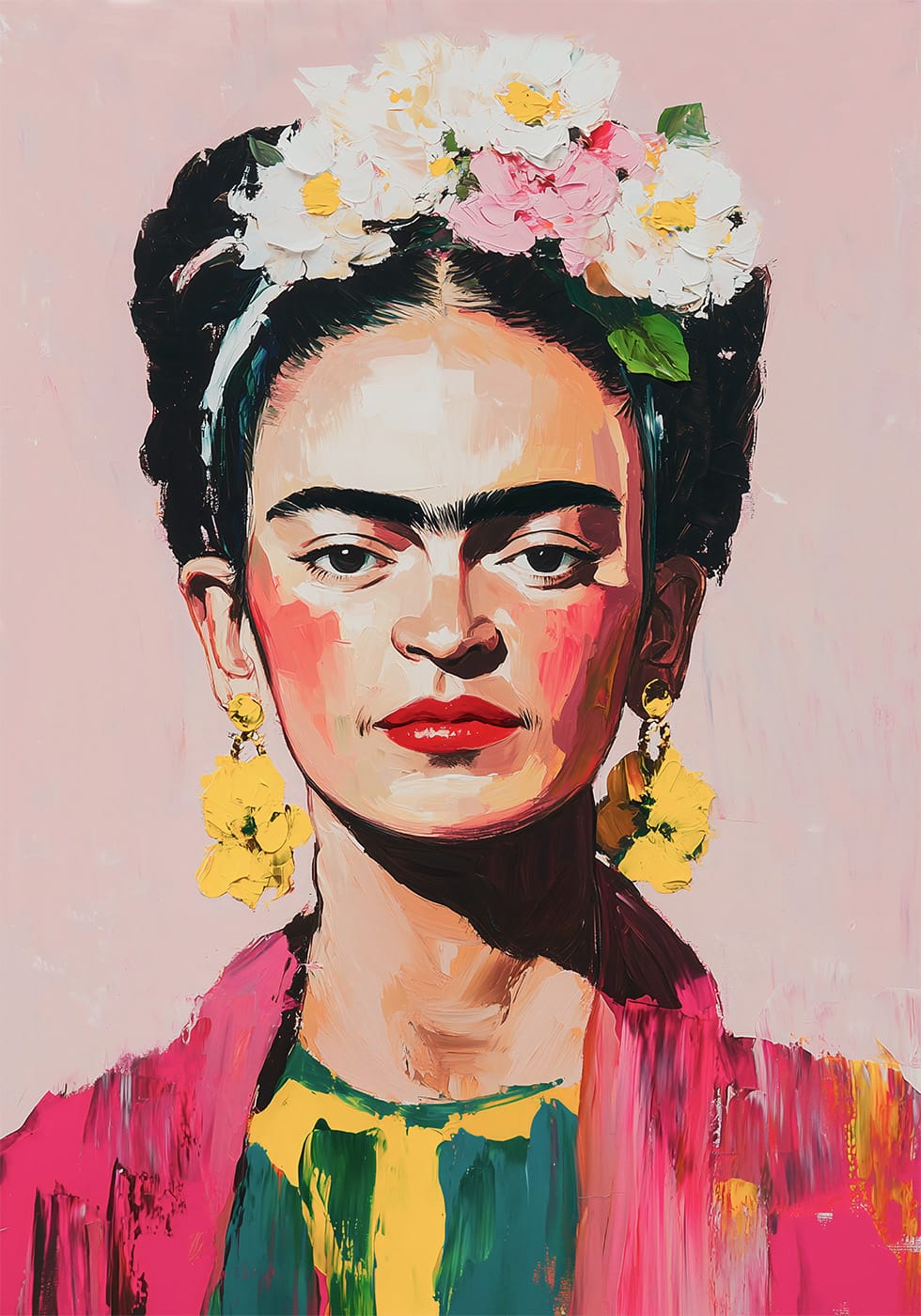 Frida Kahlo Artistic Painting Poster