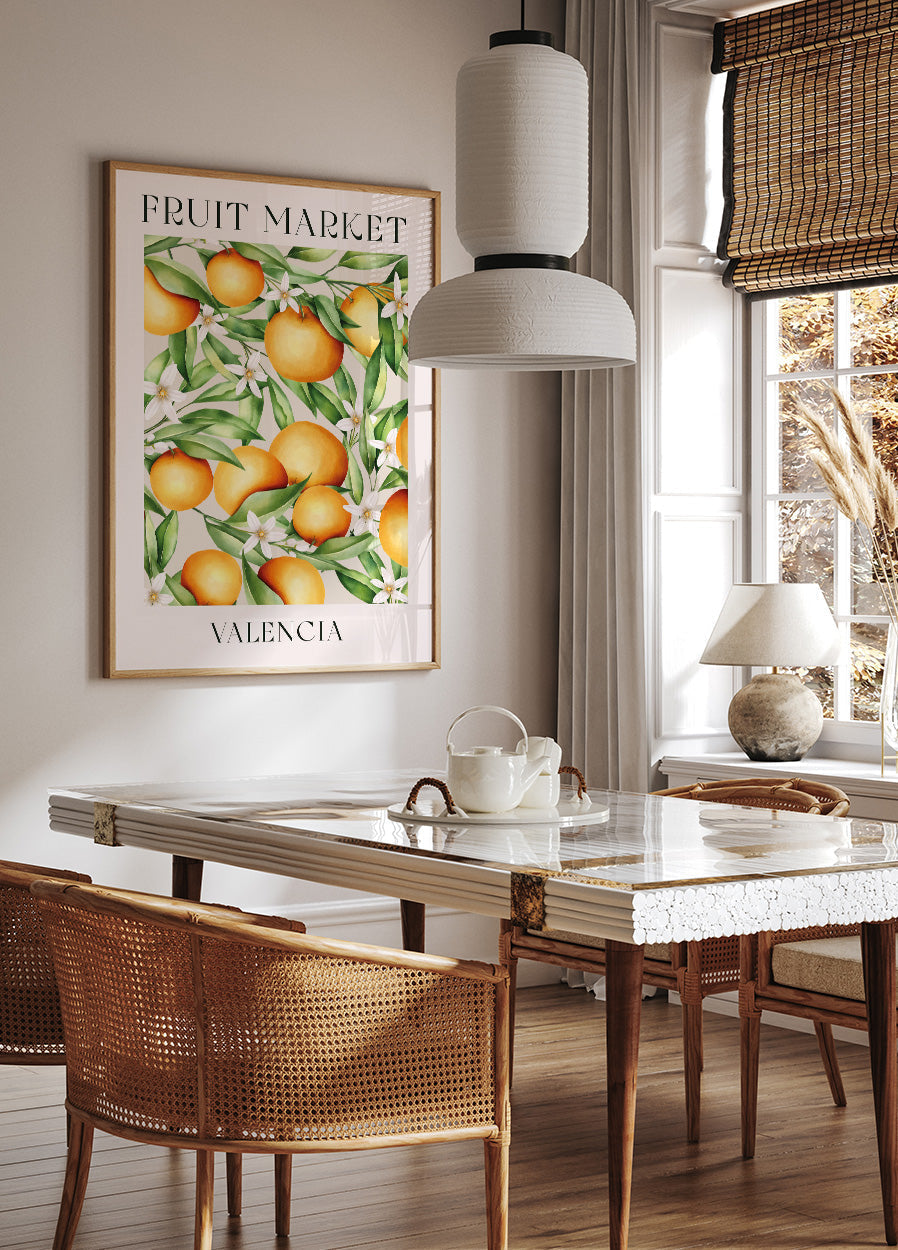 Fruit Market Valencia Poster